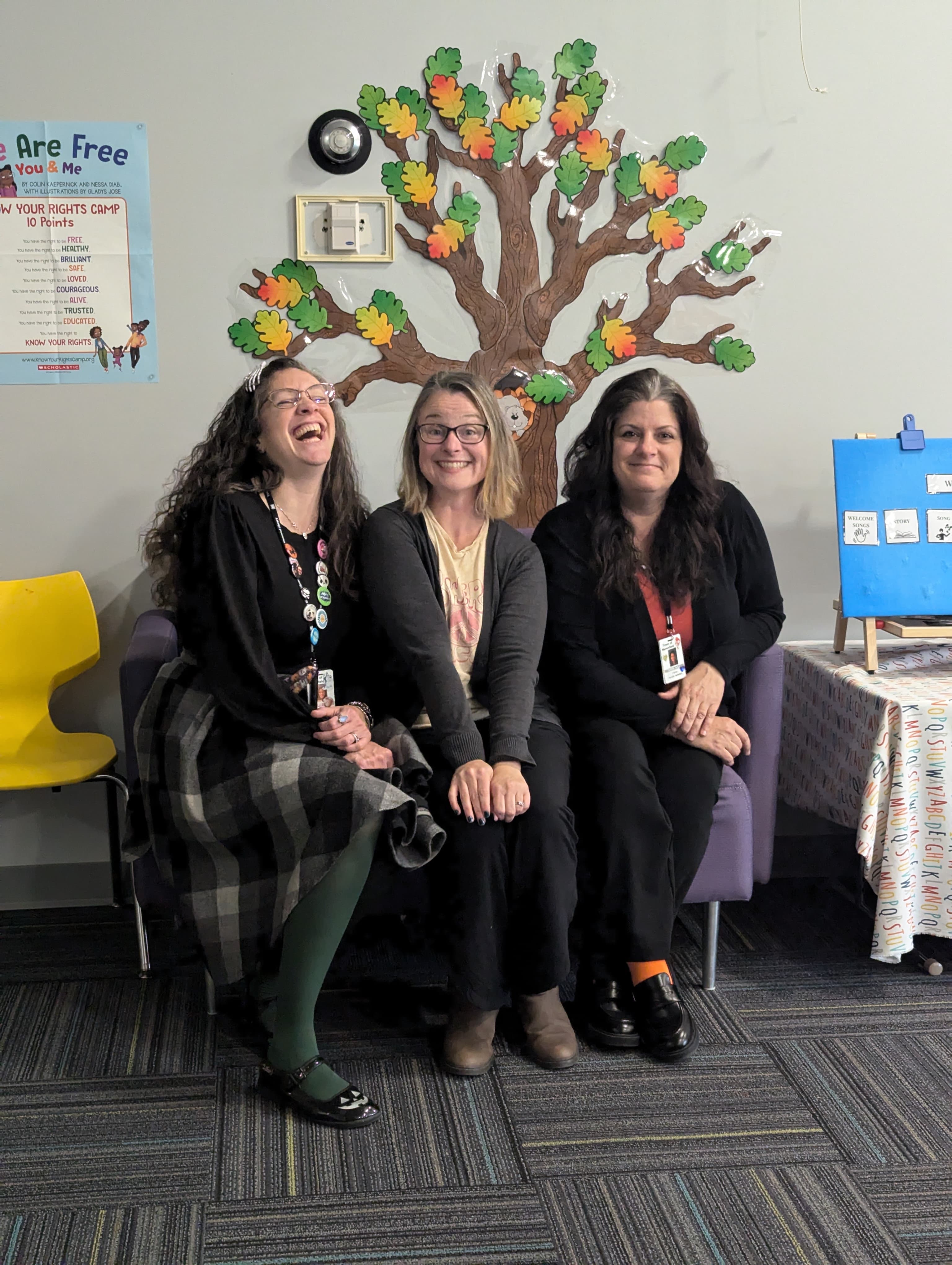 Library staff at a workshop
